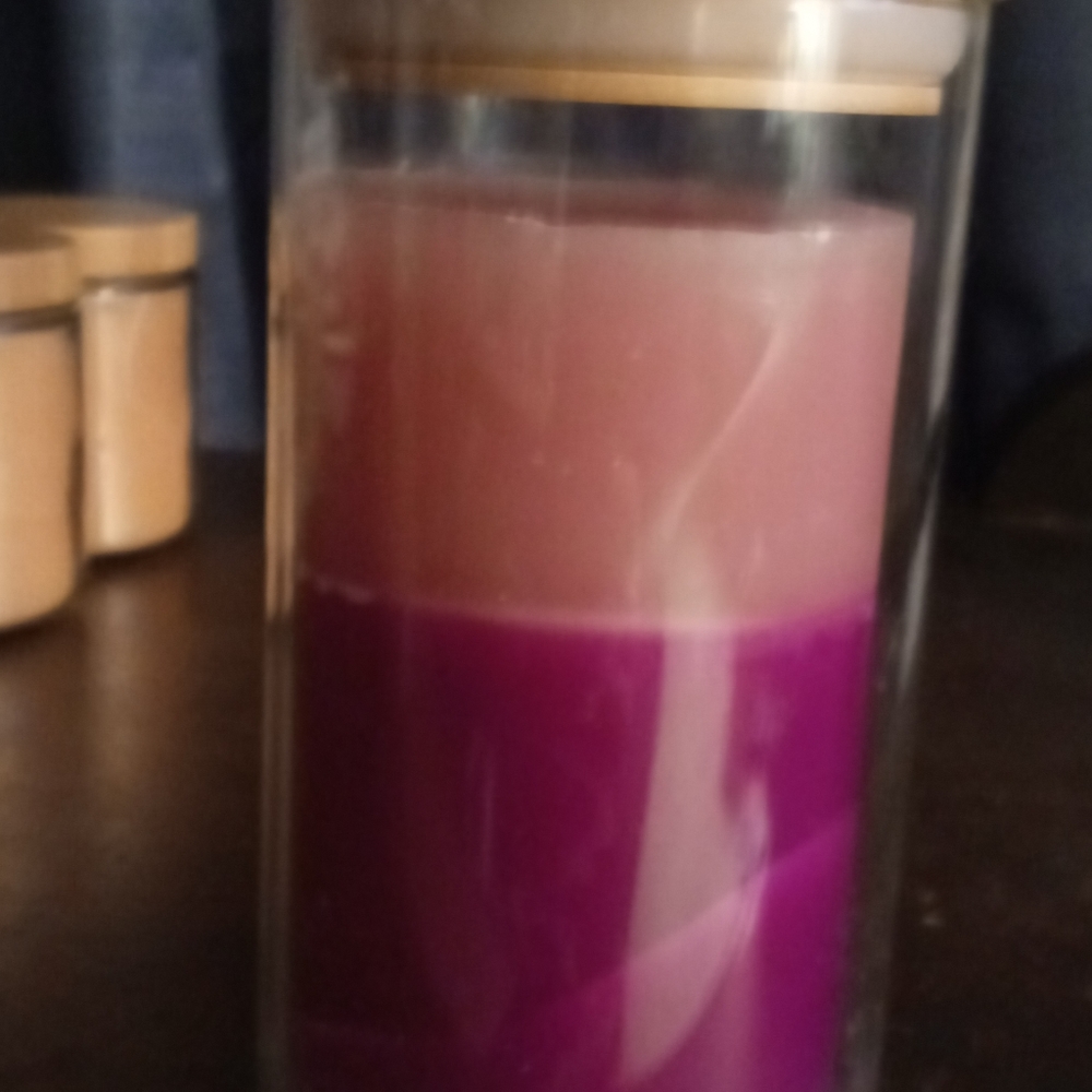 Candle beeswax handmade made by me scented ocean clean linen eucalyptus calming